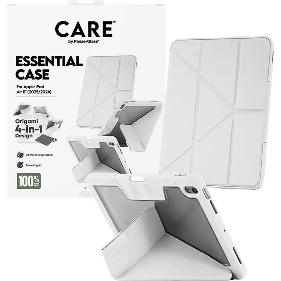 CARE by PanzerGlass Essential Cover Grå 11" iPad Air (2024-2026)