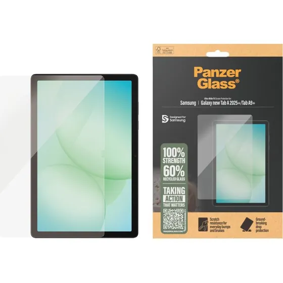 PanzerGlass Skærmbeskytter til Samsung Galaxy Tab A9+ – Ultrabred Glas