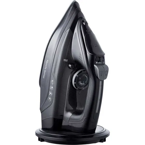 Nordic Sense Ledningsfrit Dampstrygejern 320ml, 2200W, Sort