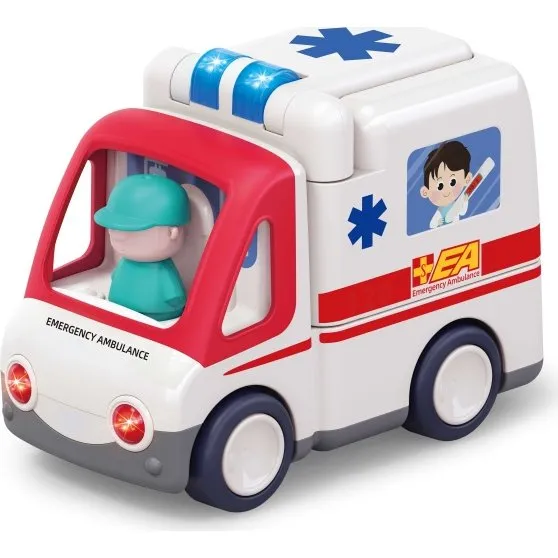 Kinder and Kids Ambulance K10106 med lys, musik og bevægelse