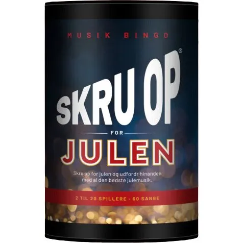 Skru op for Julen - Musik Bingo Brætspil