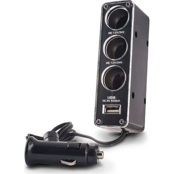 Forever CSS-03 3-i-1 12V/USB-A splitter