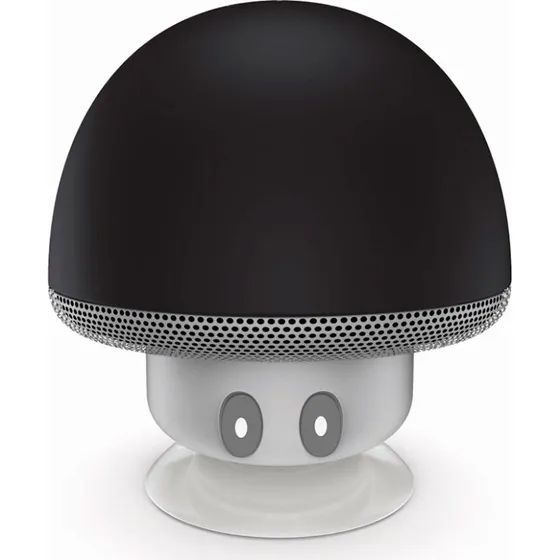 Setty Mushroom Bluetooth Højttaler med Sugekop, Sort