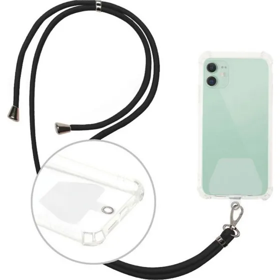 GreenGo Universal Halsstrop til Smartphone, Sort
