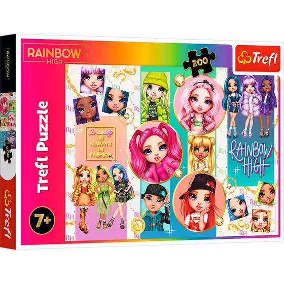 Trefl Puslespil 200 Brikker - Rainbow High