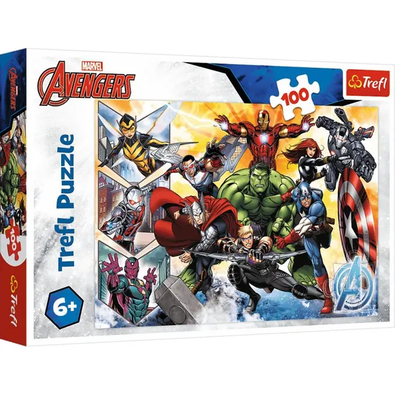 Trefl Puslespil 100 Brikker - The Power of the Avengers