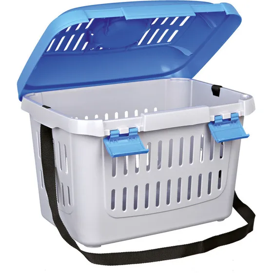 Trixie Midi-Capri Transportbur 44x33x32 cm - lys grå/turkis, op til 5 kg