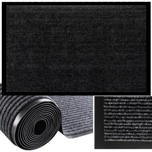 Dørmåtte 60x90cm - Anti-skrid, gummibelagt, tørrer sko effektivt