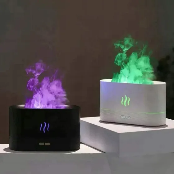 AromaGlow USB Luftfugter – 3-i-1, Lydløs, RGB-Lampe