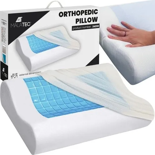 SLEEPTECH Ergonomisk Memory Foam Pude med Kølende Gel