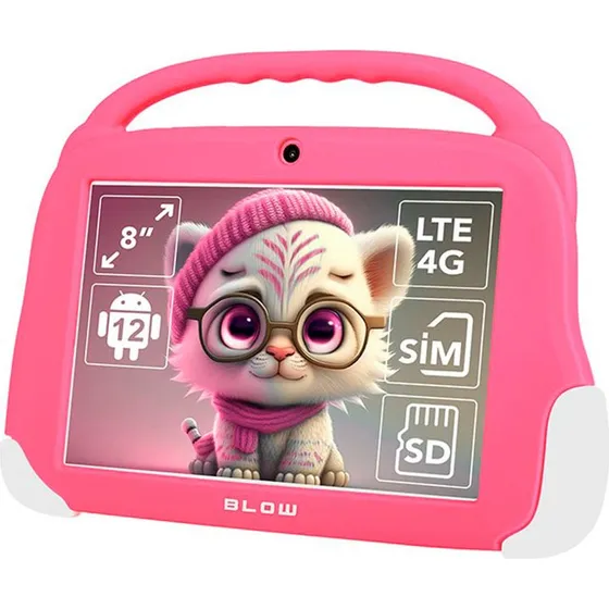 Blow KidsTAB8 4G 8" 64GB/4GB Pink med case