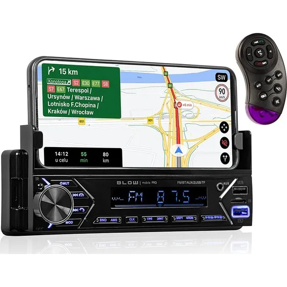 BLOW Bilradio MOBILE PRO 78-346# med Mobilholder, Sort