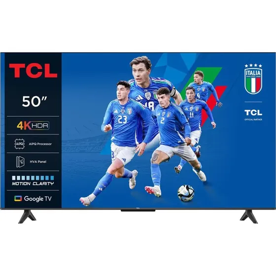 TCL 50P69K 50" 4K UHD Google TV børstet metal