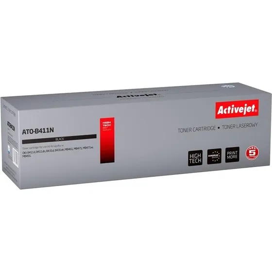 ActiveJet ATO-B411N Sort Toner, 4.000 Sider, Kompatibel med OKI B411/B431