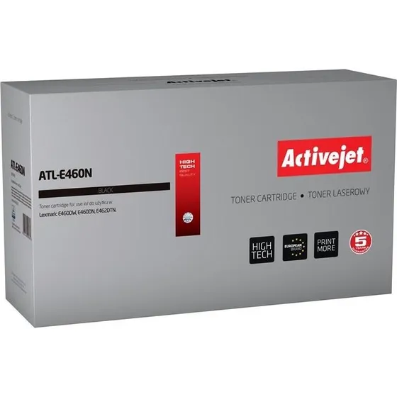 ActiveJet ATL-E460N Sort Toner, Kompatibel med Lexmark E460X21E