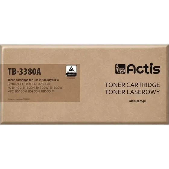 Actis TB-3380A Sort Toner, Kompatibel til Brother TN-3380, 8.000 Sider