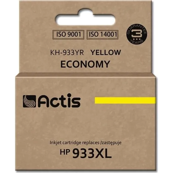 Actis KH-933YR Gul Blækpatron 13 ml (kompatibel HP 933XL)