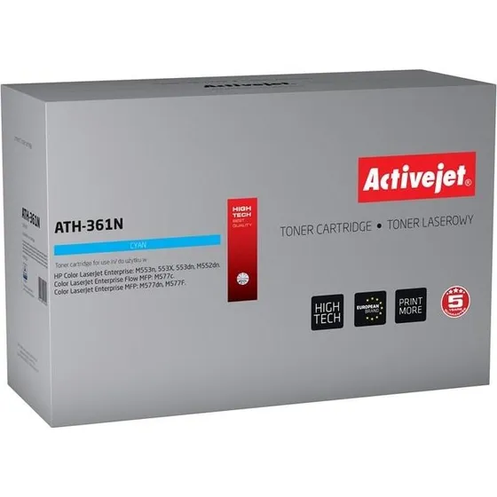 ActiveJet ATH-361N Cyan, kompatibel til HP 508A (CF361A), op til 5.000 sider