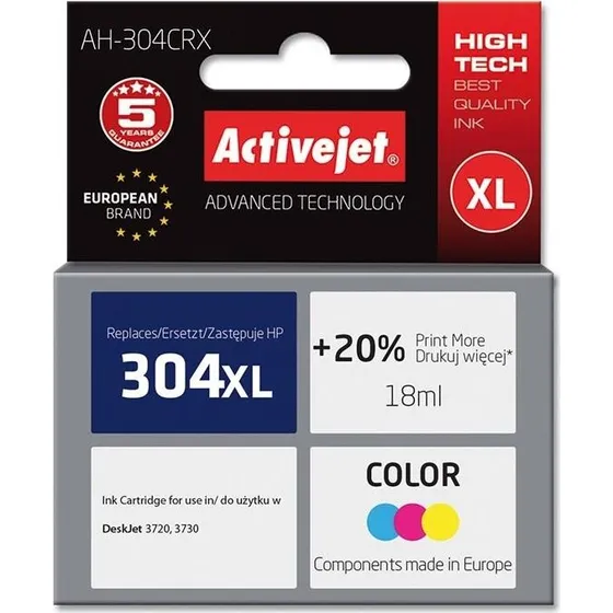 ActiveJet Premium Farveblækpatron 304XL, 18 ml