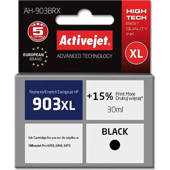 ActiveJet Premium XL Sort Blækpatron 30 ml (kompatibel til HP 903XL)