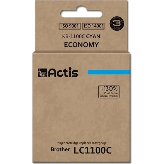Actis KB-1100C cyan, 19 ml – kompatibel til Brother LC1100C/980C