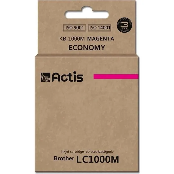 Actis KB-1000M magenta blækpatron (36 ml, kompatibel med Brother LC1000M/LC970M)