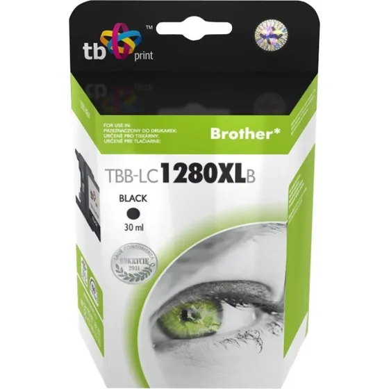 TB Sort Blæk TBB-LC1280XLB 30 ml
