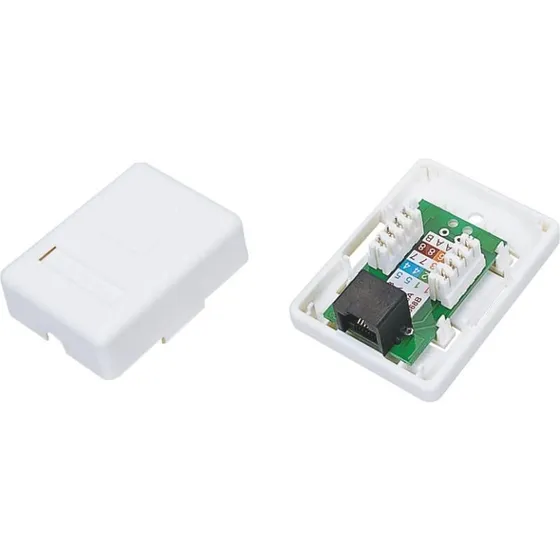 Alantec GN001 RJ45 Netværksudtag, Hvid