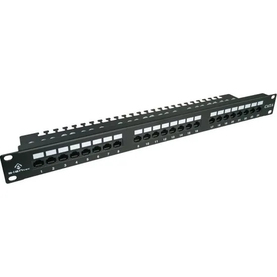 Alantec Cat6 Patchpanel 24-port 1U 19"