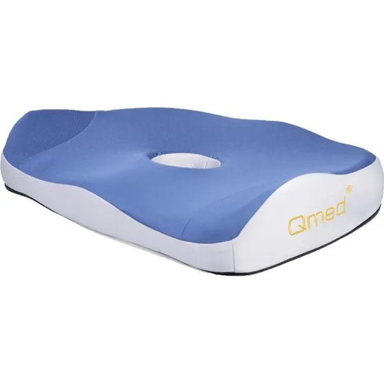 Qmed Comfort Seat Cushion – Ergonomisk Siddepude, Hvid