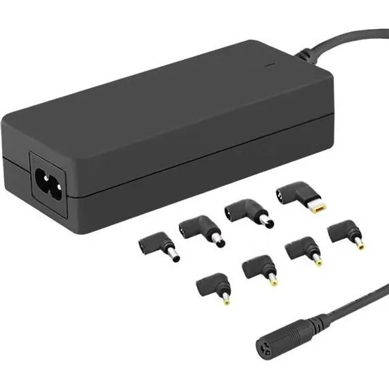 Qoltec 65 W Strømforsyning, sort, indendørs