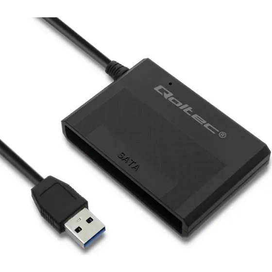 Qoltec Interfaceadapter 2,5" SATA USB 3.0 sort
