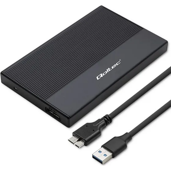 Qoltec Ekstern SSD-Pakning USB 3.0 2.5" Sort