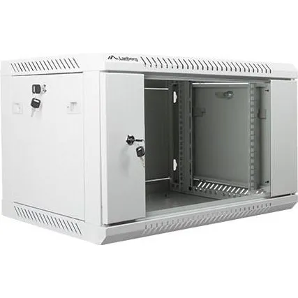 Lanberg 19" Vægskab 6U Grå 600×450 mm