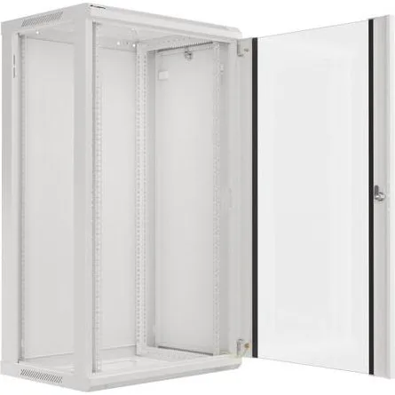 Lanberg 19" vægmonteret rackskab 22U grå, 60×45 cm