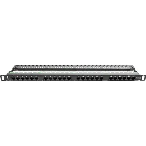 Lanberg PPU5-0024-B 0,5U 24-port RJ-45 Cat5e Sort