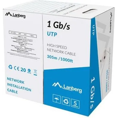 Lanberg Cat6 UTP 305 m grå