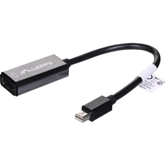 Lanberg Mini DisplayPort til HDMI 0,2 m, sort
