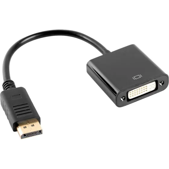 Lanberg DisplayPort (han) til DVI-D (hun) 10 cm
