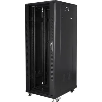 Lanberg FF01 Series 32U Rack, 600x800 mm, sort