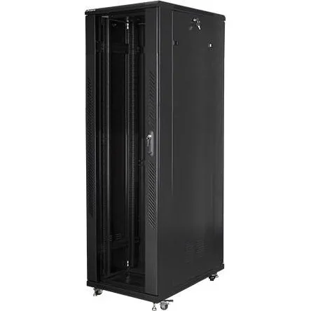 Lanberg 42U Fritstående Rackskab, 80x100 cm, Sort