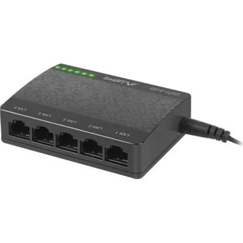 Lanberg DSP1-0105 5-porte Switch 10/100, ikke administreret