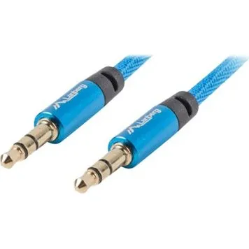 Lanberg Premium Audiokabel 1 m, blå