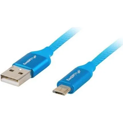Lanberg USB-kabel micro-B til USB-A 1,8 m blå