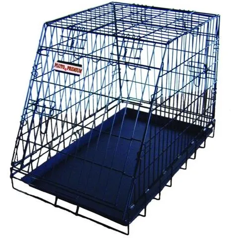 Pluto Premium transportbur skrå, sort L 90x56x65 cm