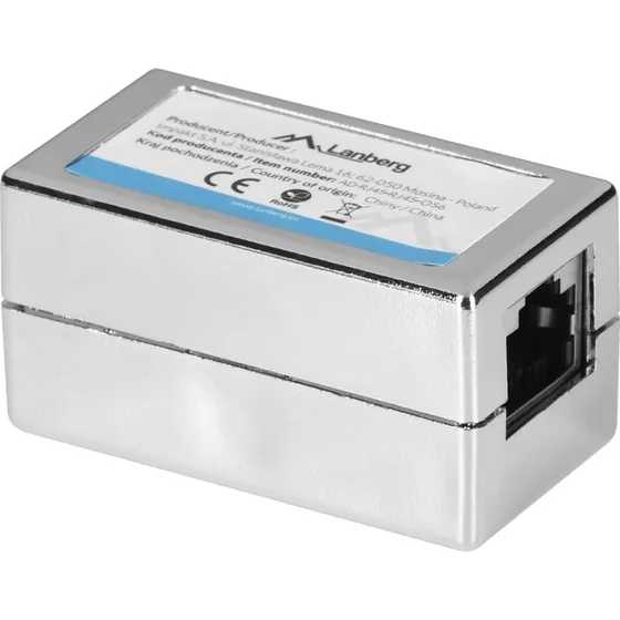 Lanberg RJ-45 hun til hun, sølv, CAT 6 FTP