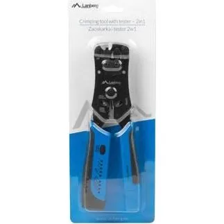 Lanberg NT-0203 Krimpetang med tester, sort/blå