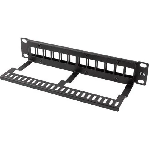 Lanberg PPKS-9112-B 12-Port 1U Patchpanel, Sort