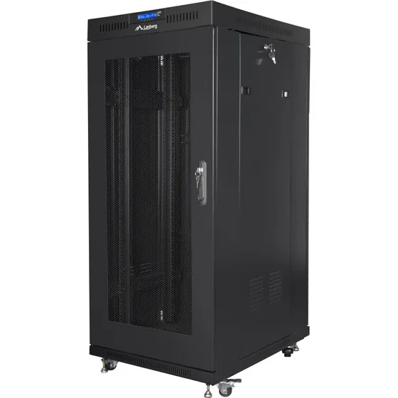 Lanberg Rack Sort 27U med 4 køleblæsere