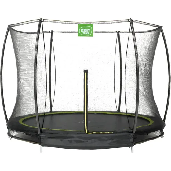EXIT Silhouette nedgravet trampolin Ø244 cm inkl. sikkerhedsnet - sort